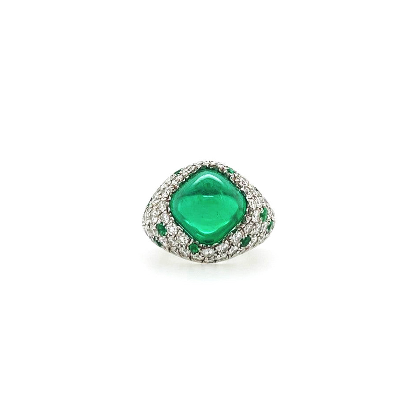 Cushion-Shaped Emerald Ring (Gubelin Certificate)