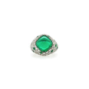 Cushion-Shaped Emerald Ring (Gubelin Certificate)