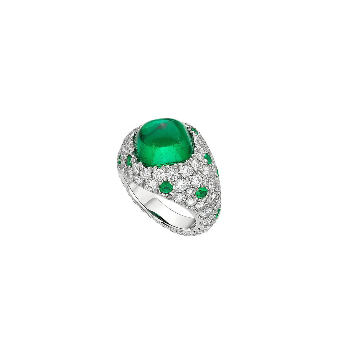 Cushion-Shaped Emerald Ring (Gubelin Certificate)