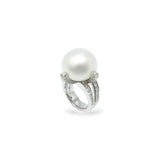 South Sea Pearl & Diamond Ring