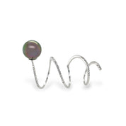 Tahitian South Sea Pearl & Diamond Ring - K.S. Sze & Sons
