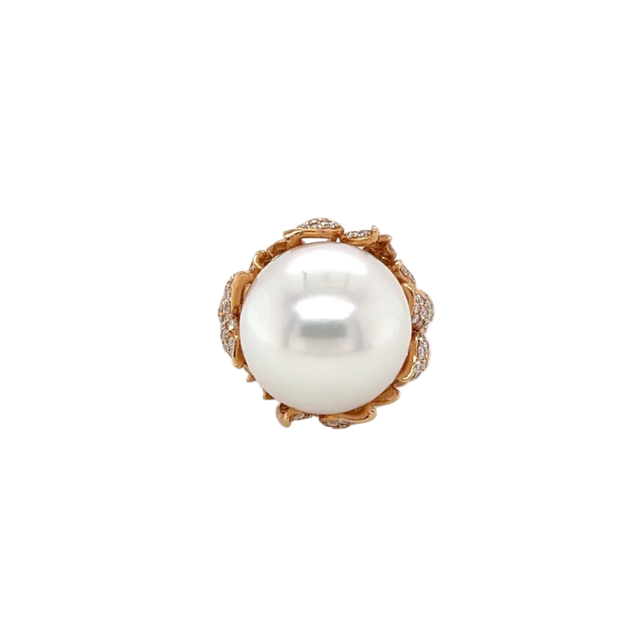 South Sea Pearl & Diamond Ring - K.S. Sze & Sons