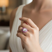 Diamond & Spinel Ring (GIA Certificate)