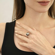 Tahitian South Sea Pearl & Diamond Ring