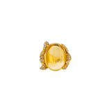 Citrine & Brown Diamond Cocktail Ring
