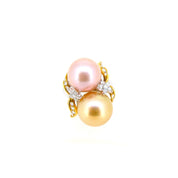 Freshwater Pearl & Diamond Ring