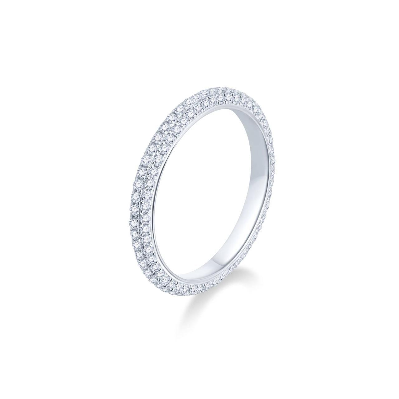 White Diamond Enternity Ring - K.S. Sze & Sons