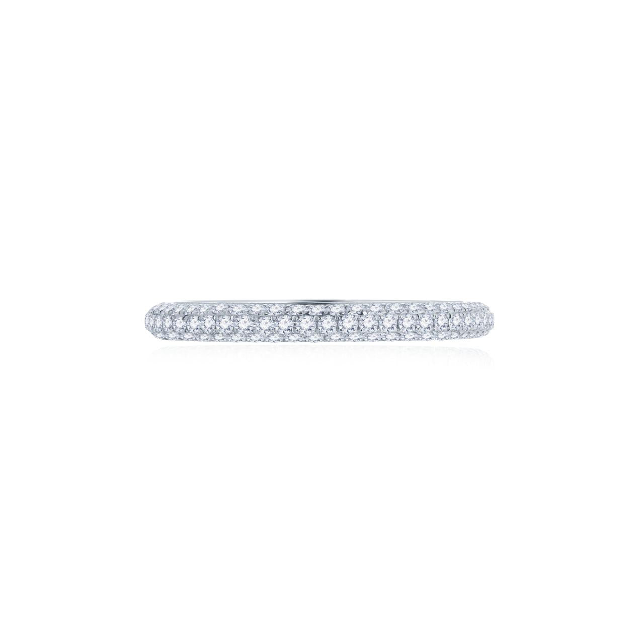 White Diamond Enternity Ring - K.S. Sze & Sons