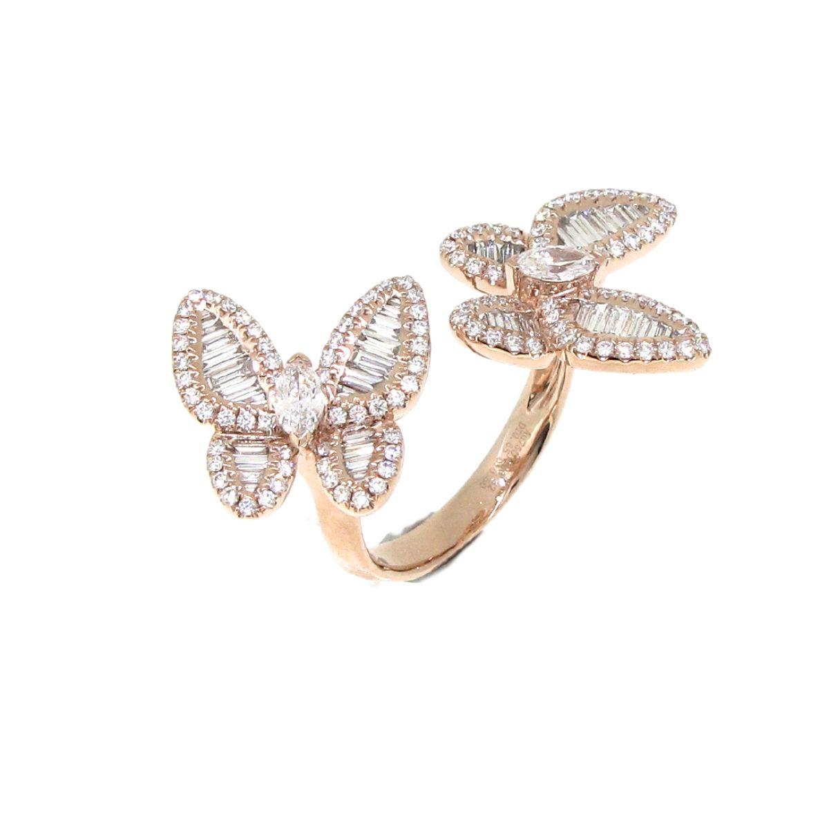 Butterfly Diamond Ring - K.S. Sze & Sons