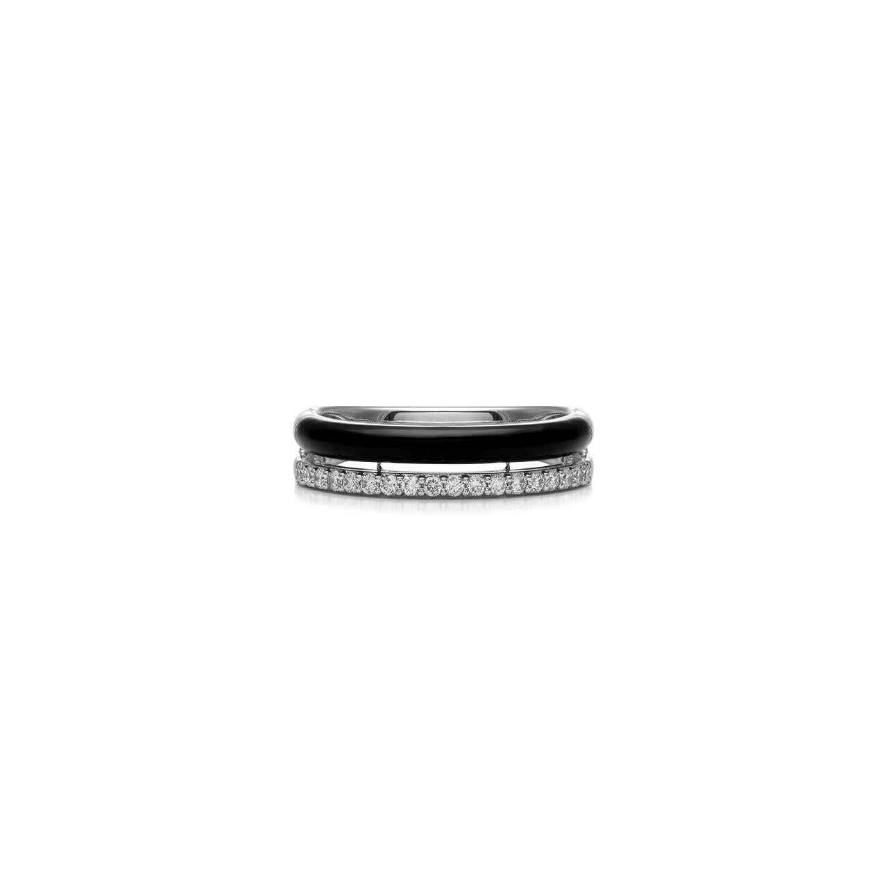 Diamond & Enamel Ring - K.S. Sze & Sons