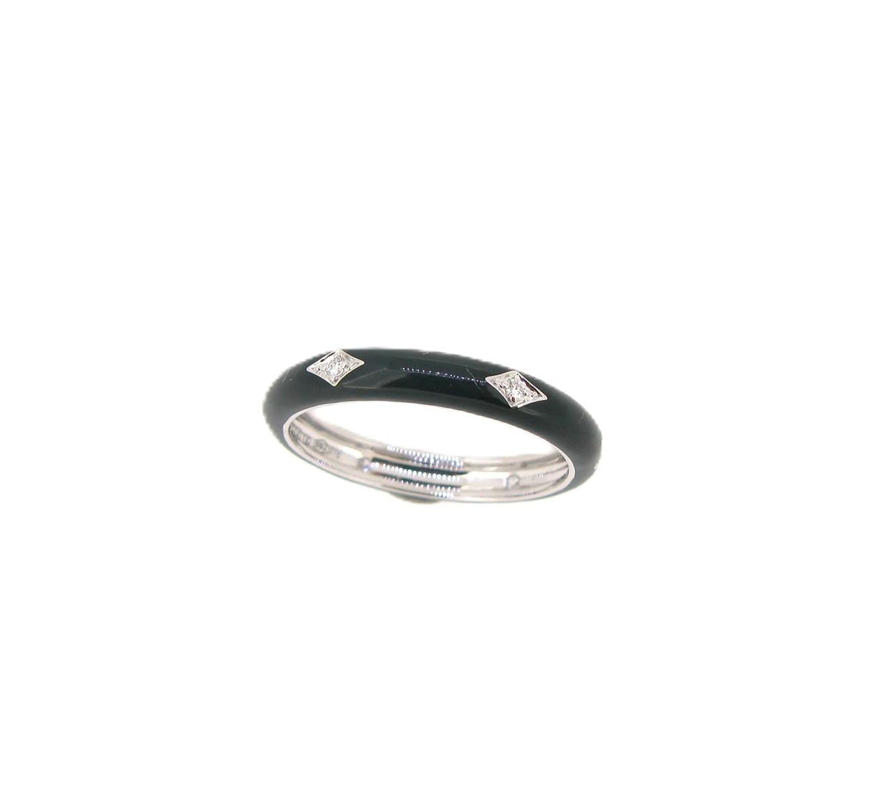 Diamond & Enamel Ring