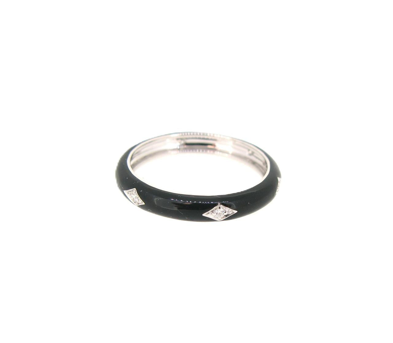 Diamond & Enamel Ring