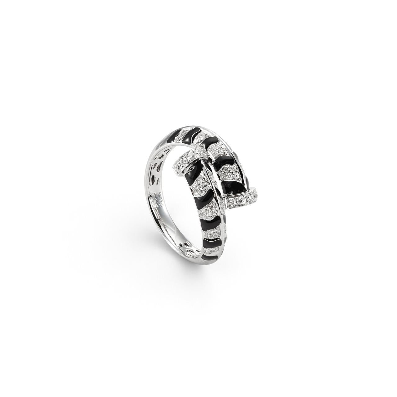 Dimaond & Enamel Ring - K.S. Sze & Sons