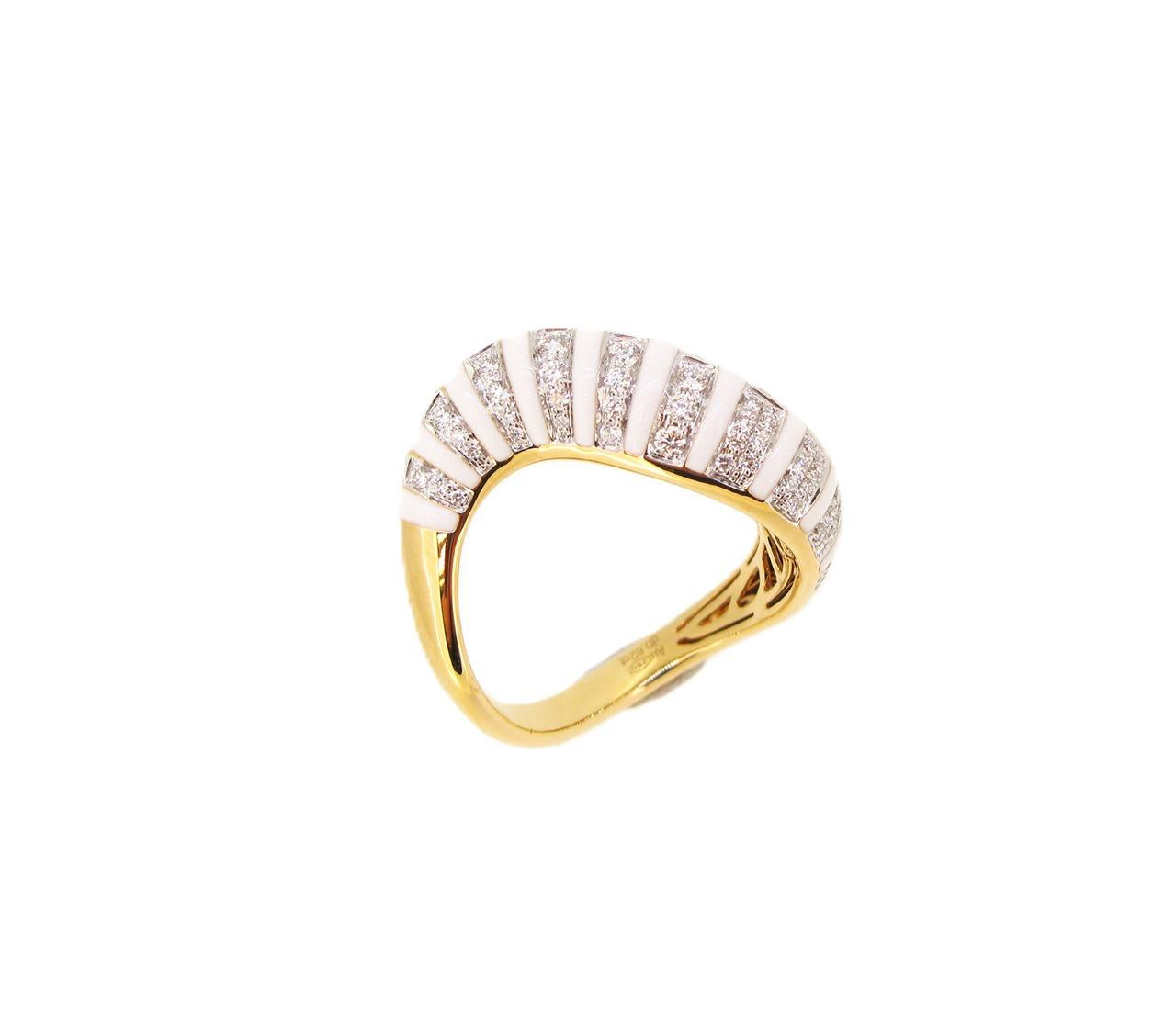 Diamond & Enamel Ring - K.S. Sze & Sons