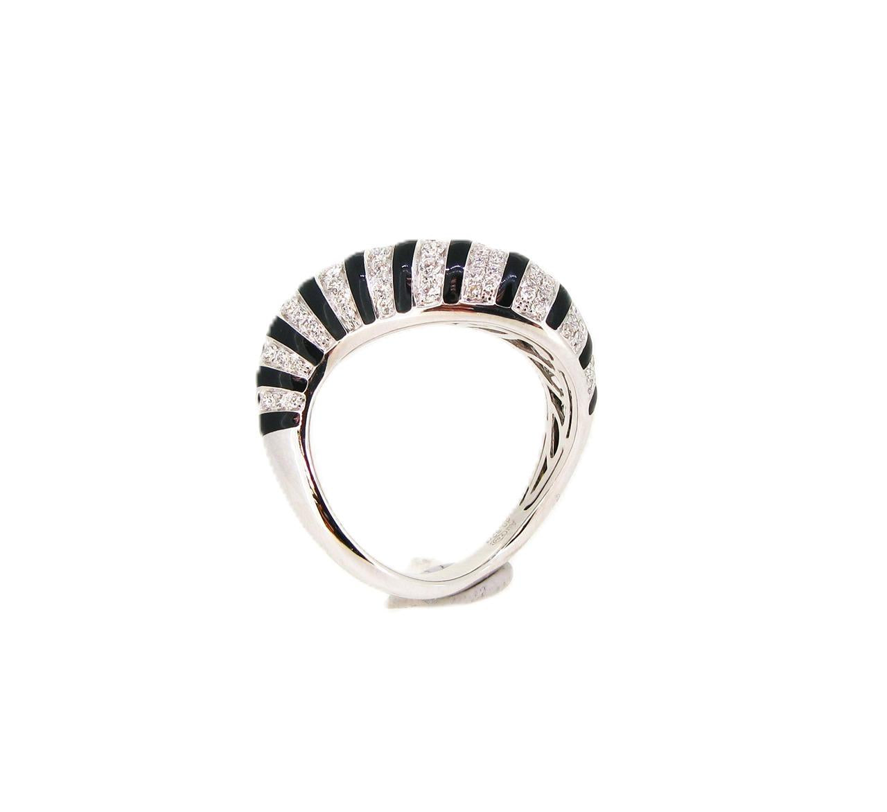 Diamond & Enamel Ring