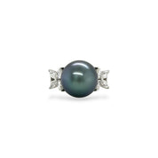 Tahiti South Sea Pearl & Diamond Ring - K.S. Sze & Sons