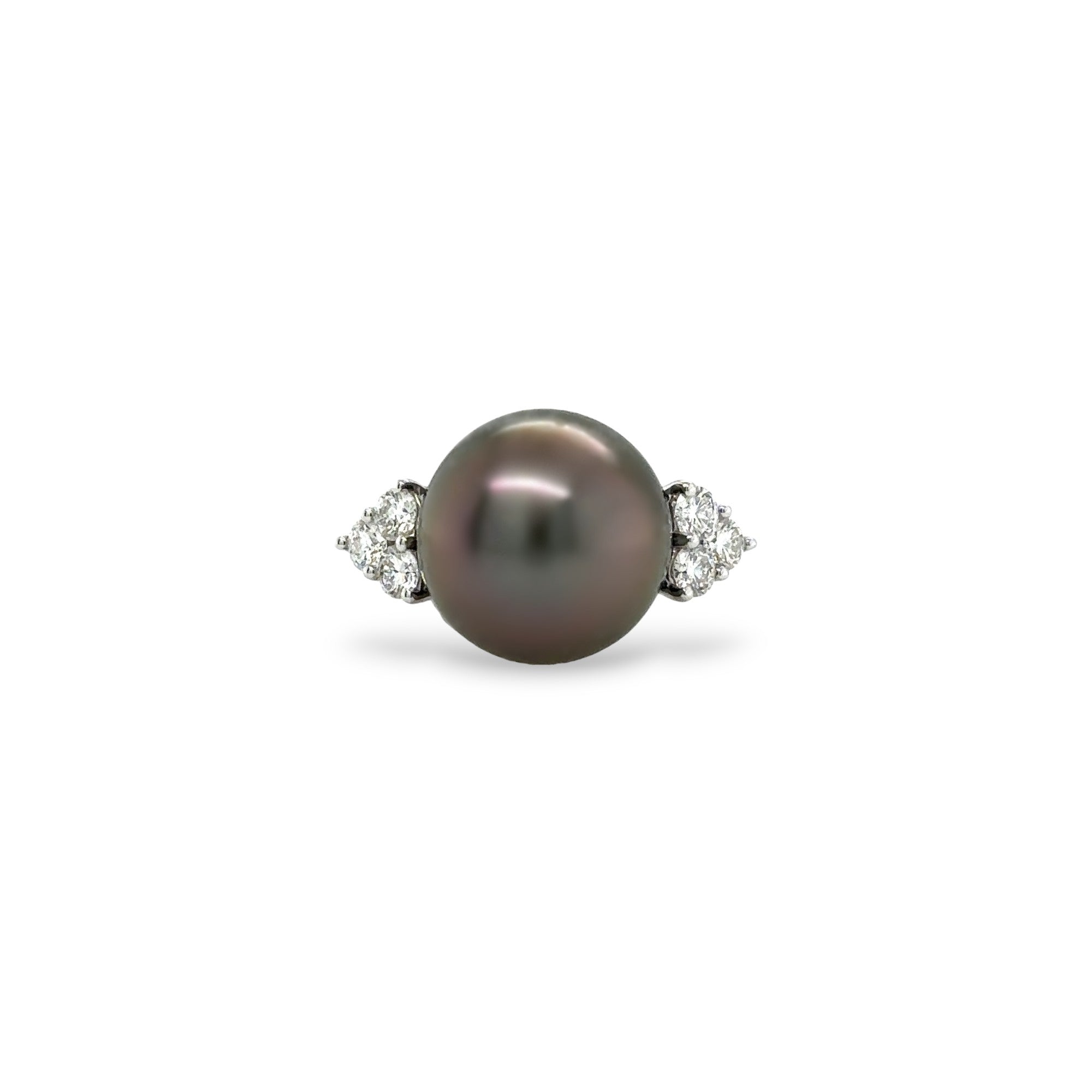 Tahitian South Sea Pearl & Diamond Ring - K.S. Sze & Sons