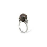 Tahitian South Sea Pearl & Diamond Ring - K.S. Sze & Sons