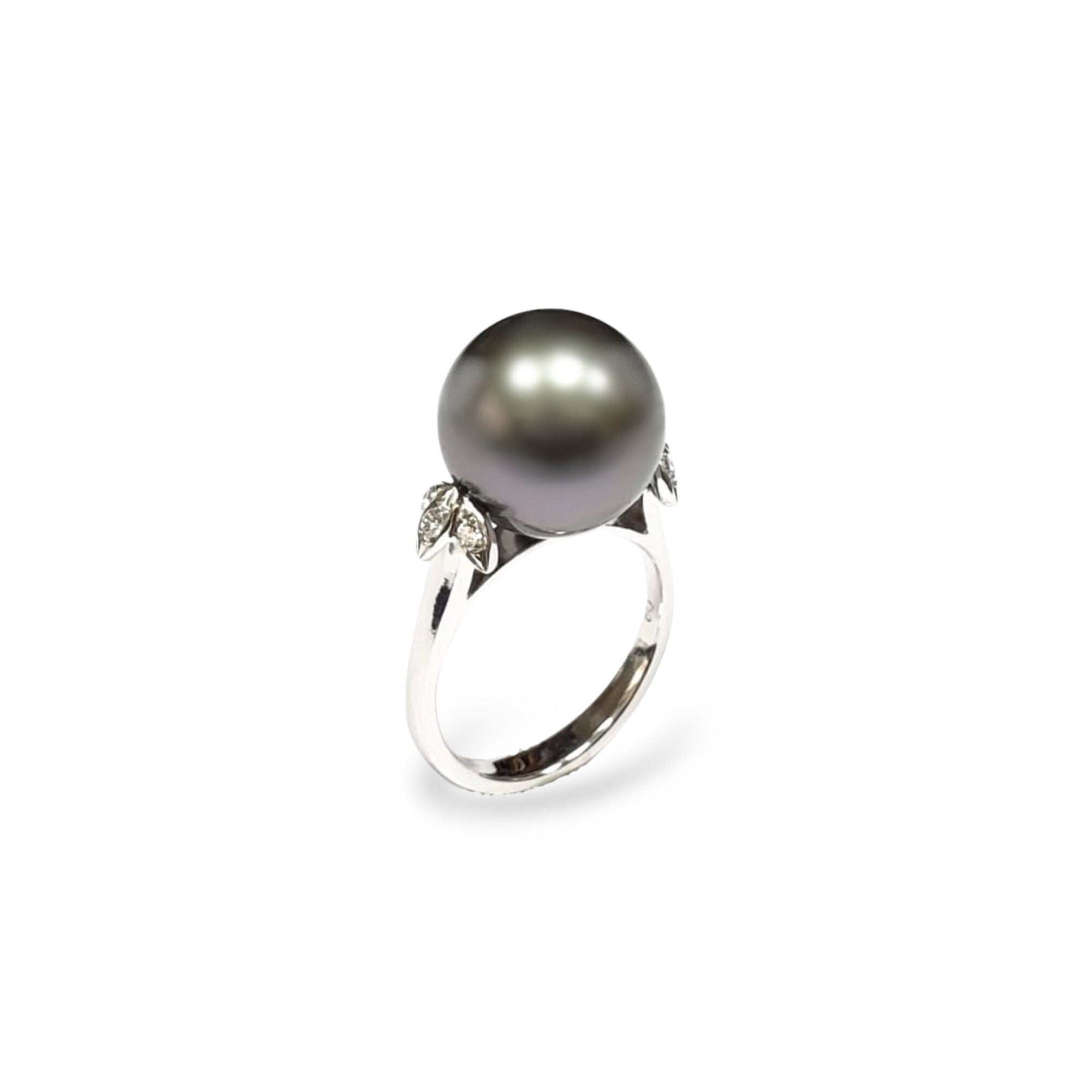 Tahitian South Sea Pearl & Diamond Ring - K.S. Sze & Sons