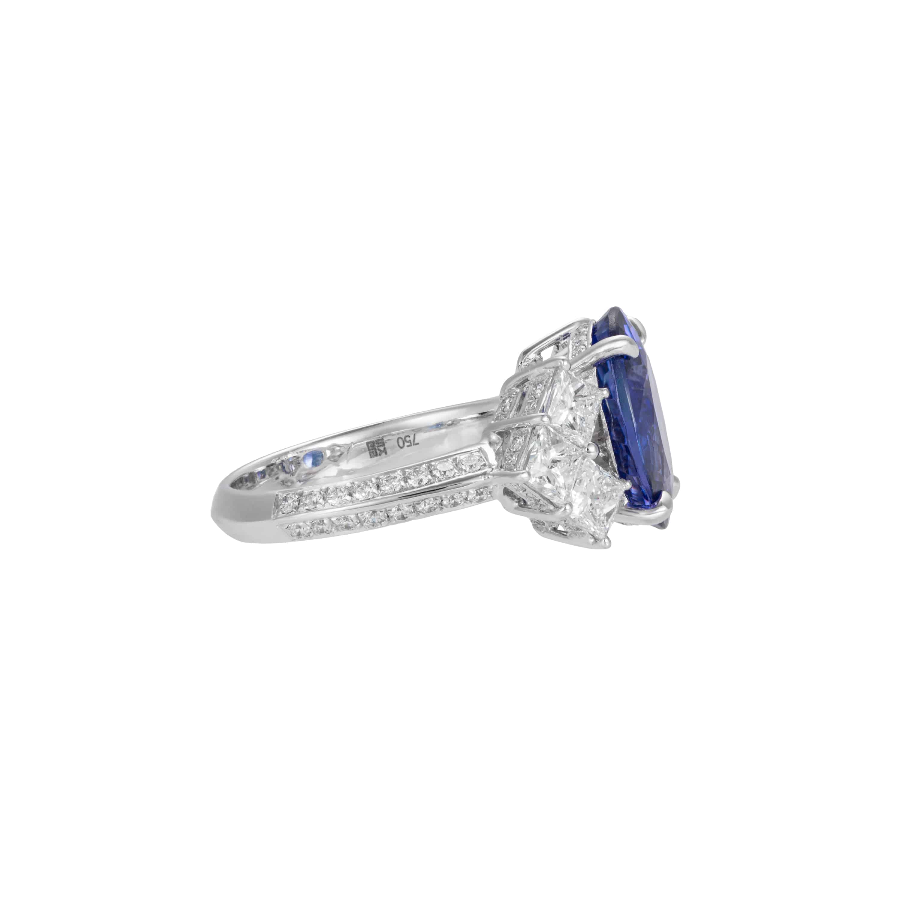 Tanzanite & Diamond Ring - K.S. Sze & Sons