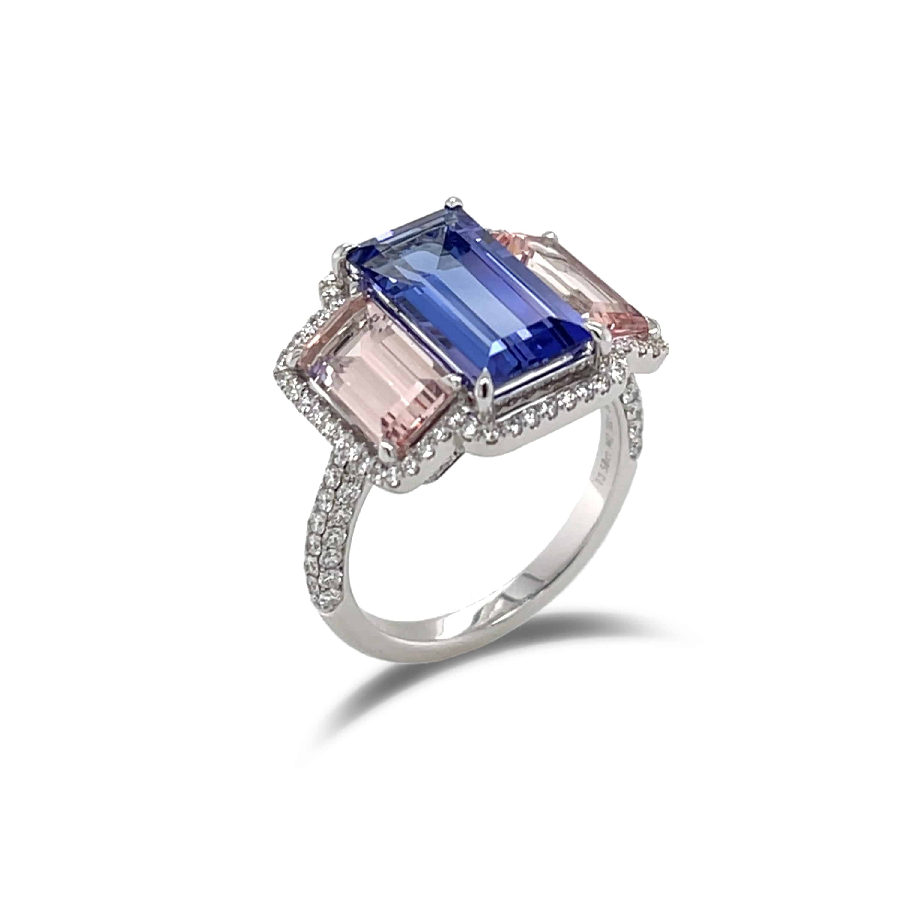 Tanzanite & Morganite Ring - K.S. Sze & Sons