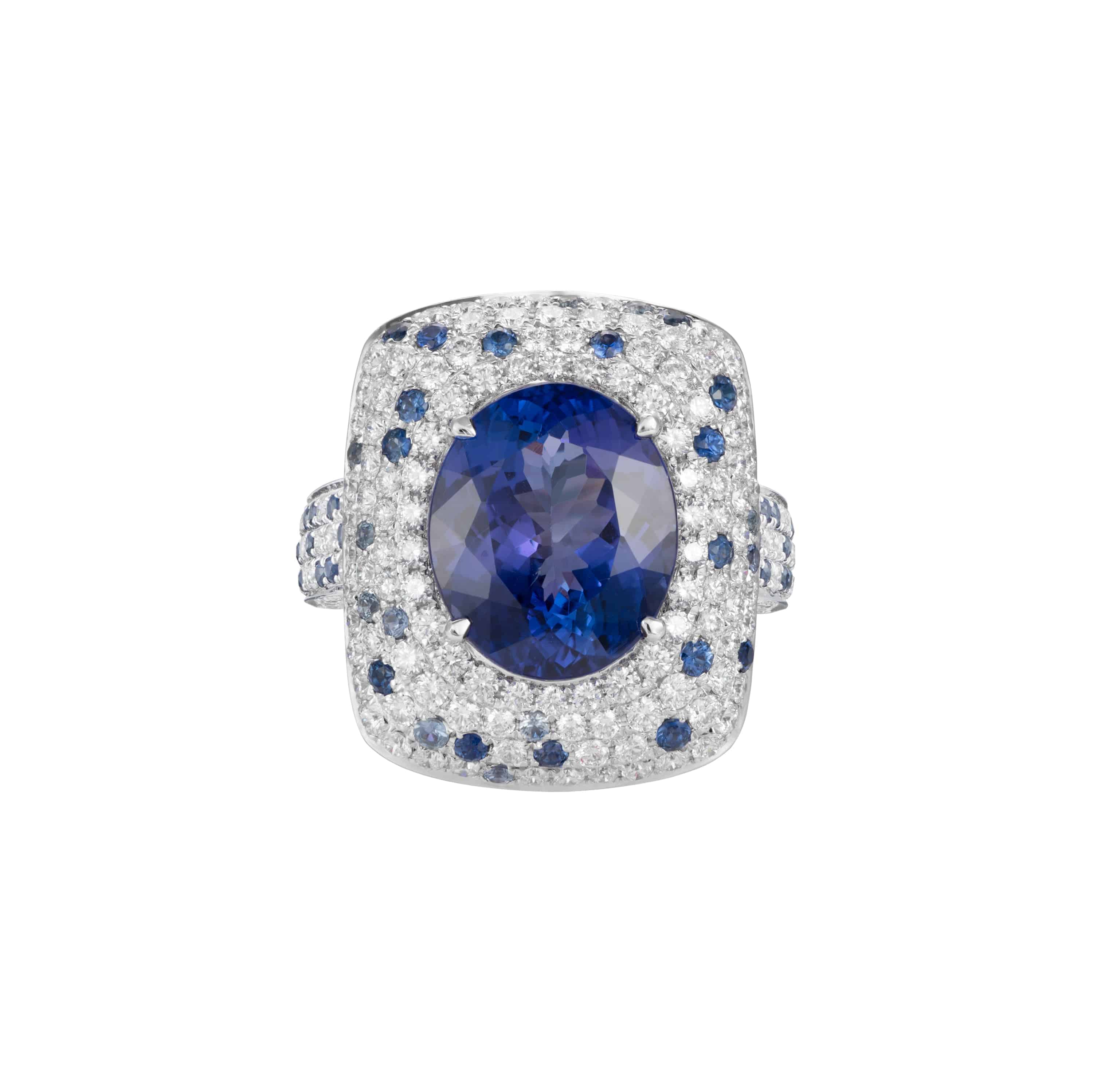 Tanzanite, Sapphire & Diamond Ring - K.S. Sze & Sons