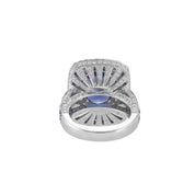 Tanzanite, Sapphire & Diamond Ring