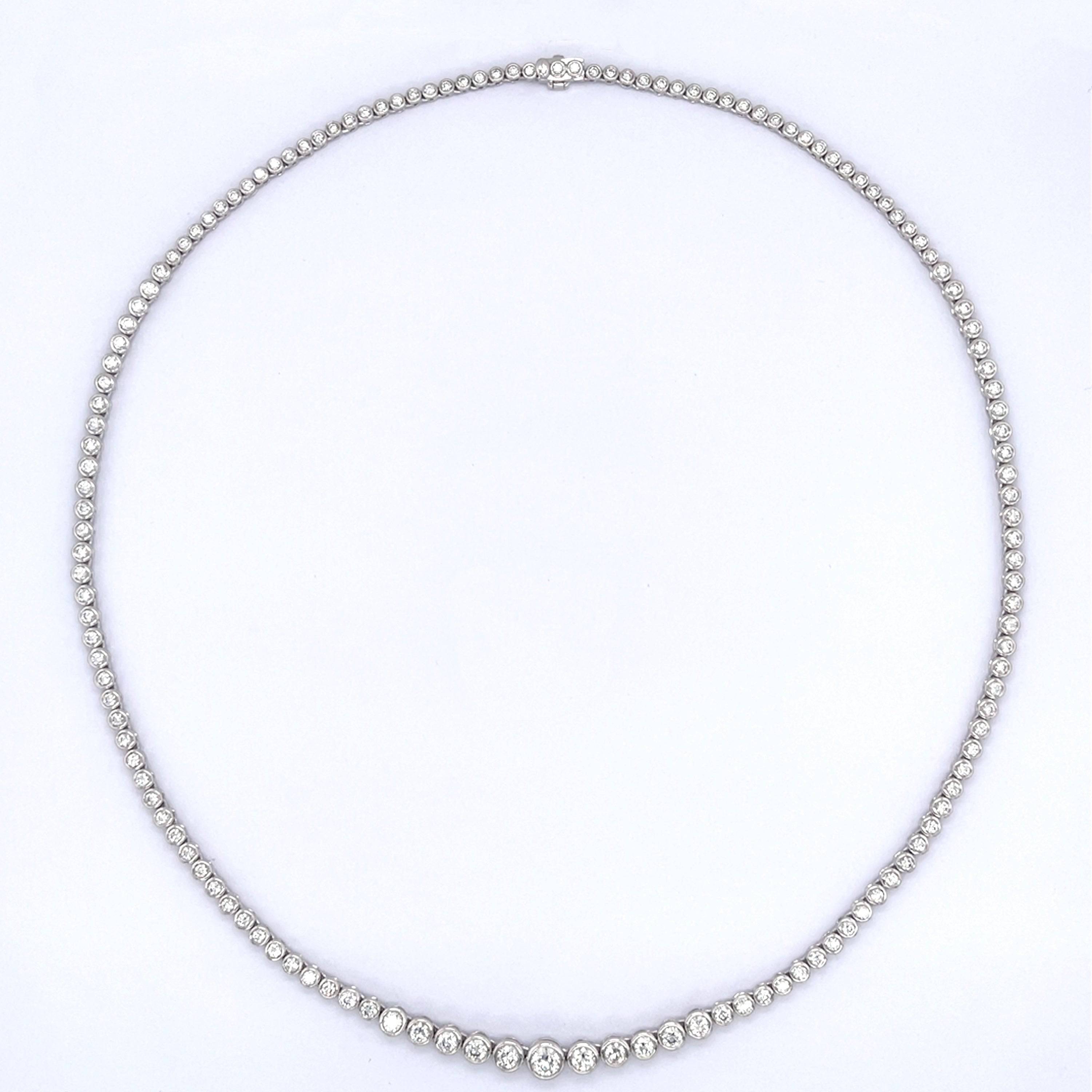 Tennis Diamond Necklace - K.S. Sze & Sons