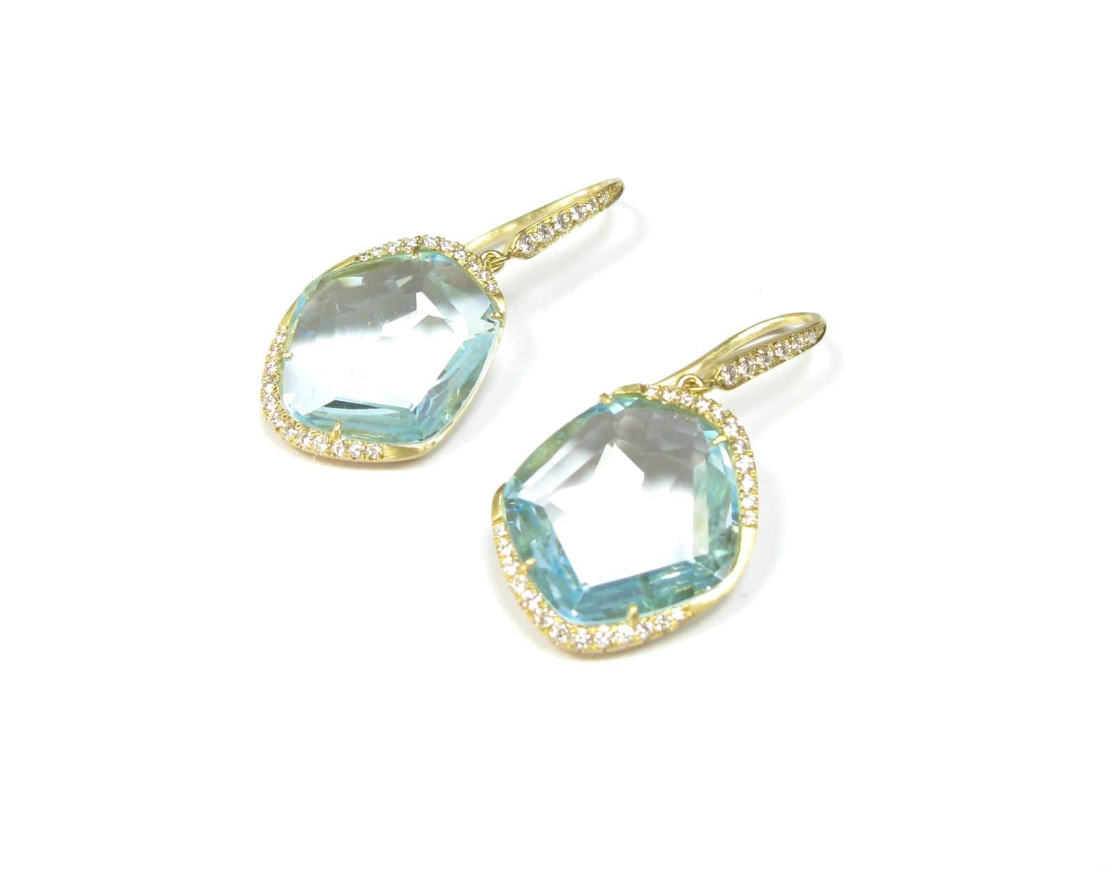 Topaz & Diamond Earring - K.S. Sze & Sons