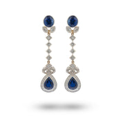 Tranformational Sapphire & Diamond Earrings - K.S. Sze & Sons