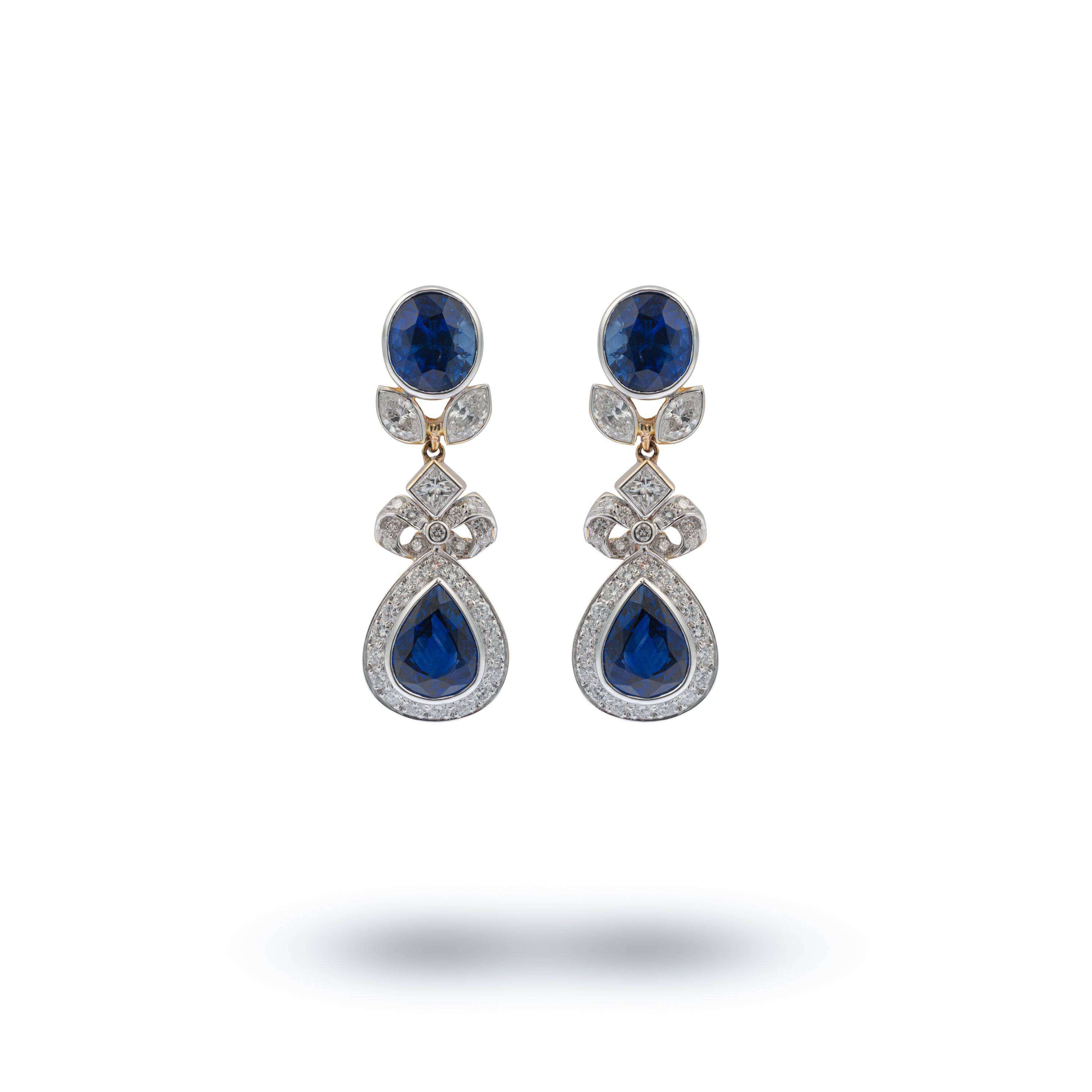 Tranformational Sapphire & Diamond Earrings