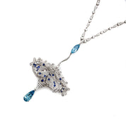 Transformational Aquarmarine, Sapphire & Diamond Necklace/Brooch - K.S. Sze & Sons