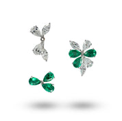 Transformational Diamond & Emerald Earrings - K.S. Sze & Sons