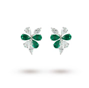 Transformational Diamond & Emerald Earrings