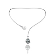 Transformational Diamond & South Sea Pearl Necklace/Earrings