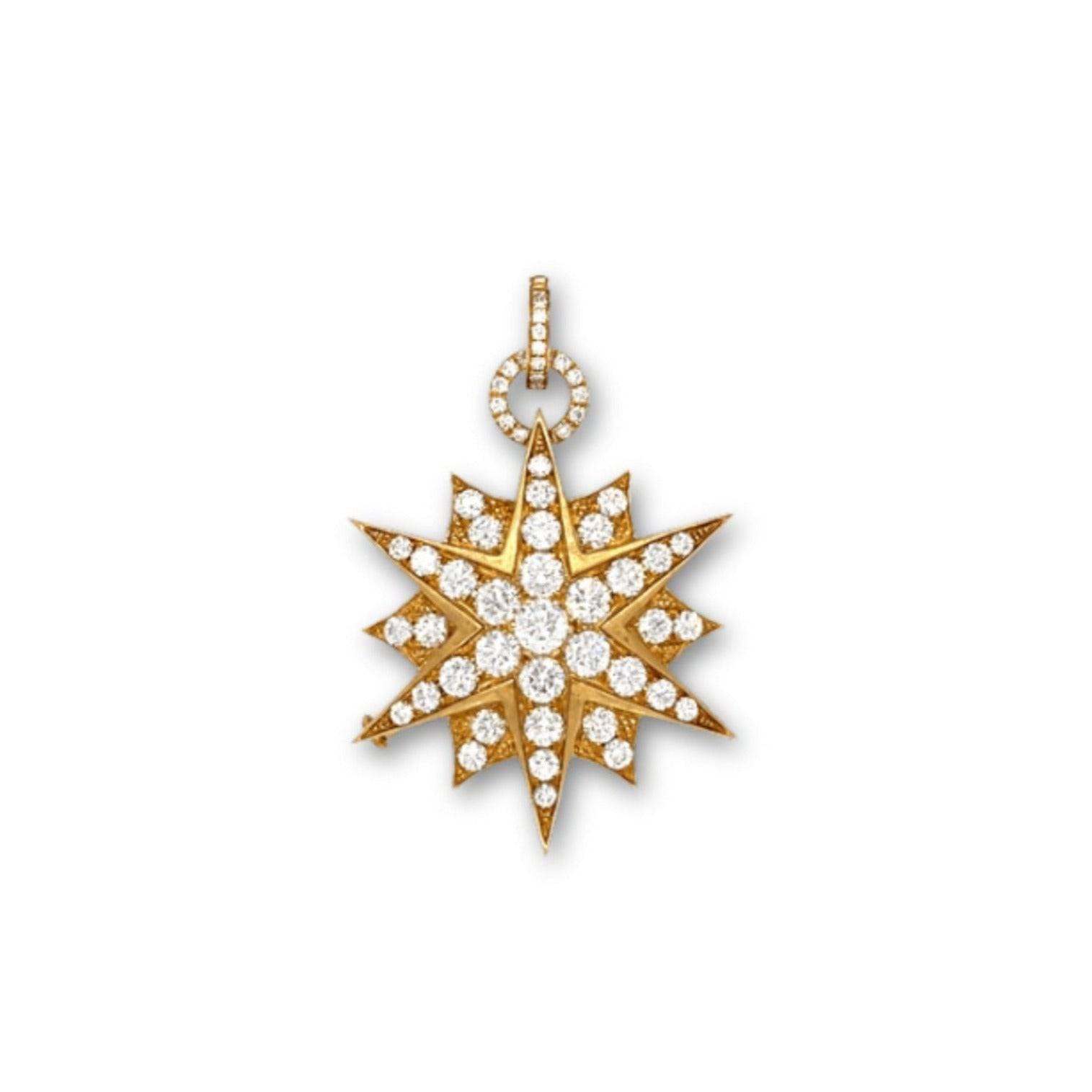 Transformational Diamond Star Pendant/Brooch (GIA Certificate) - K.S. Sze & Sons