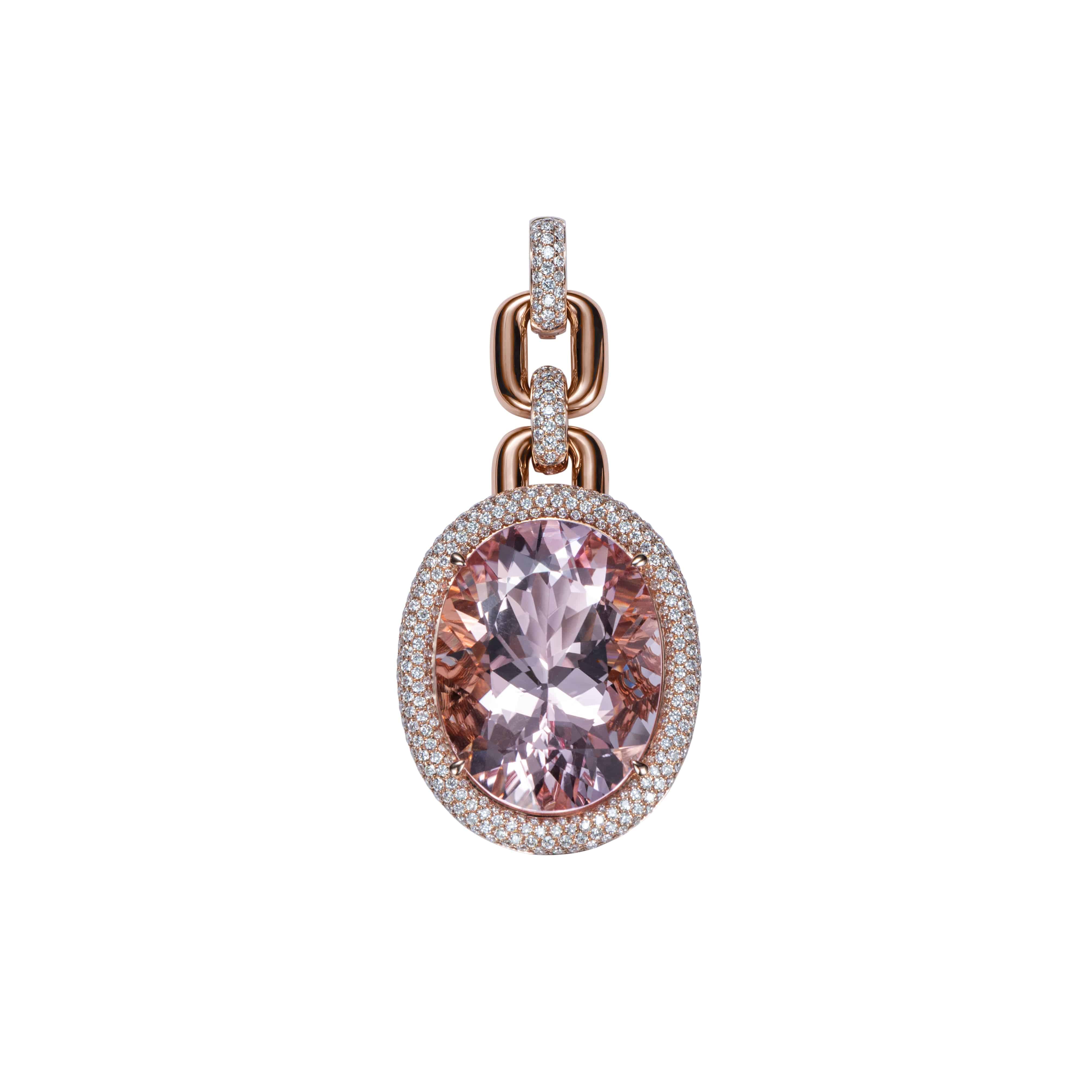 Transformational Morganite & Diamond Necklace