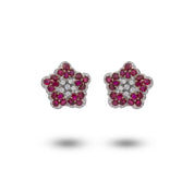 Transformational Ruby & Diamond Earrings/Brooch/Pendant