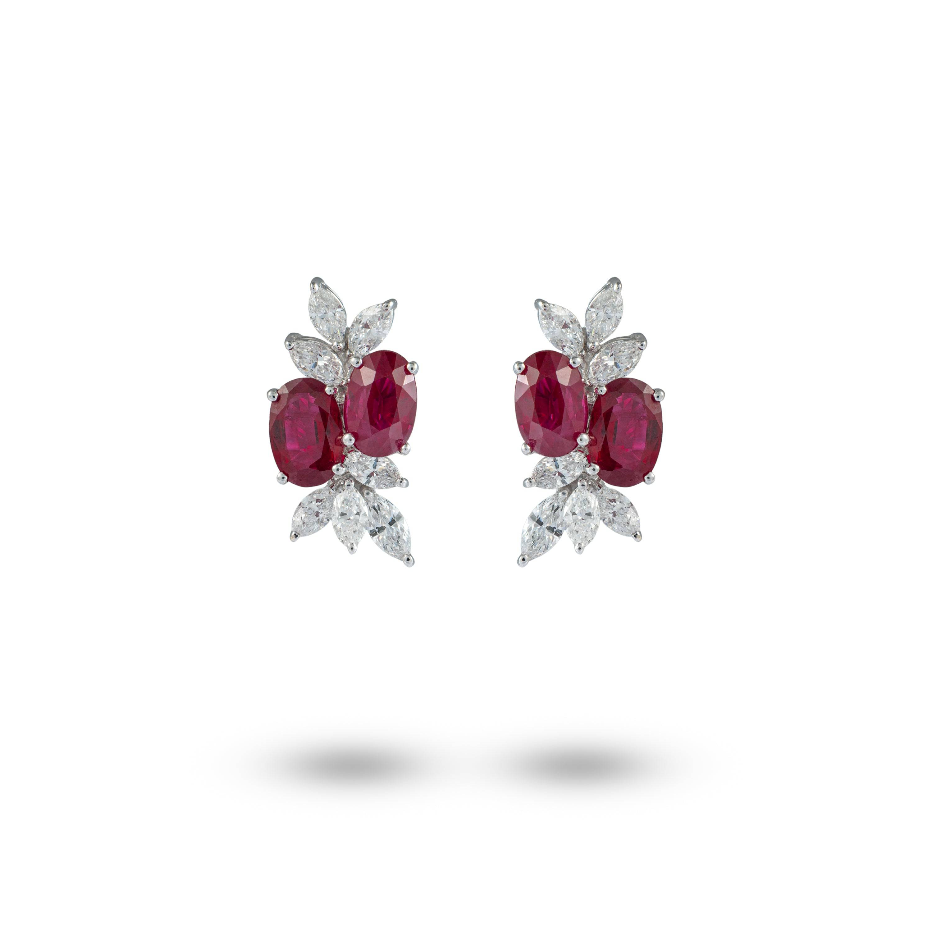 Transformational Ruby & Diamond Earrings