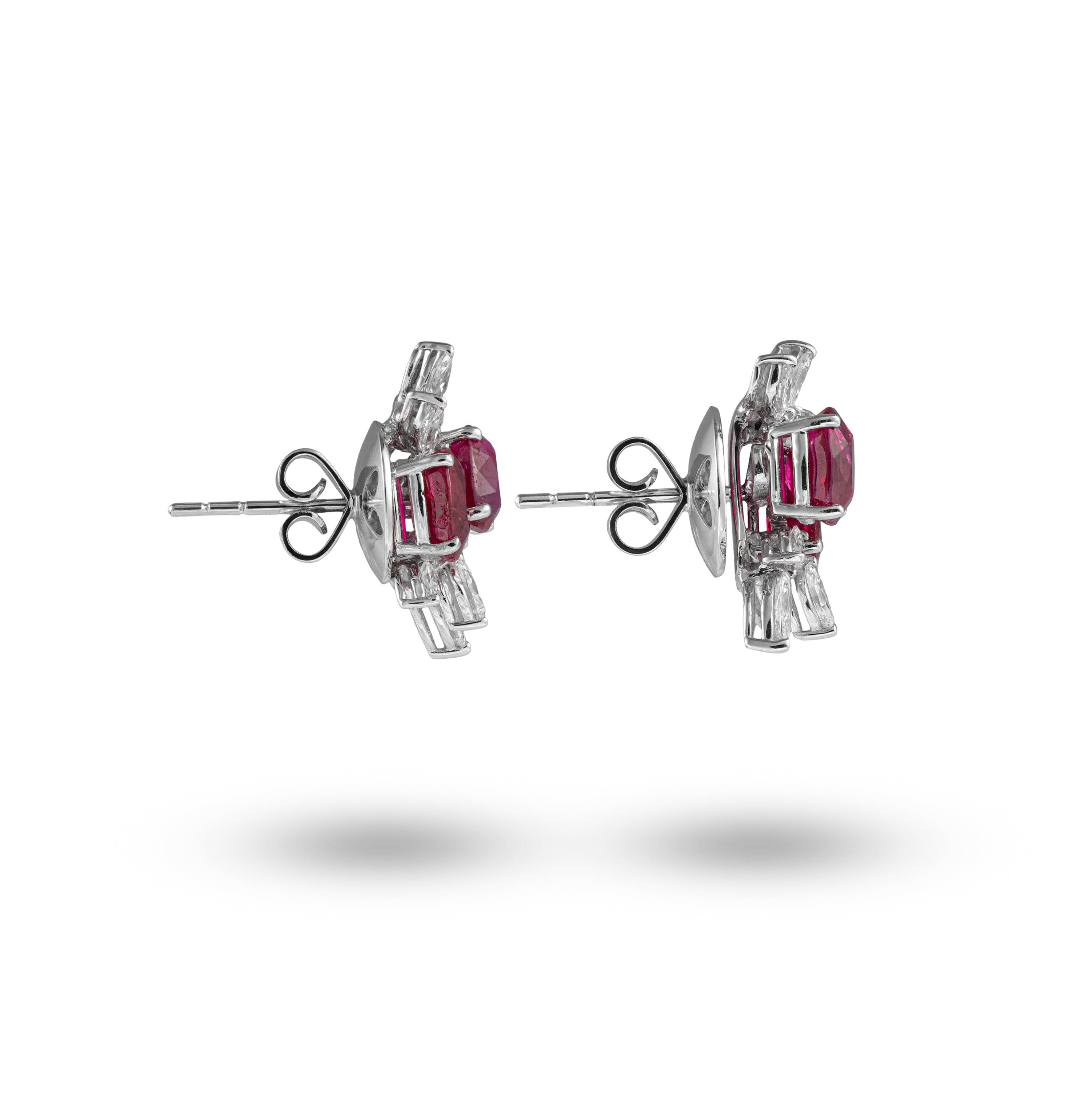 Transformational Ruby & Diamond Earrings