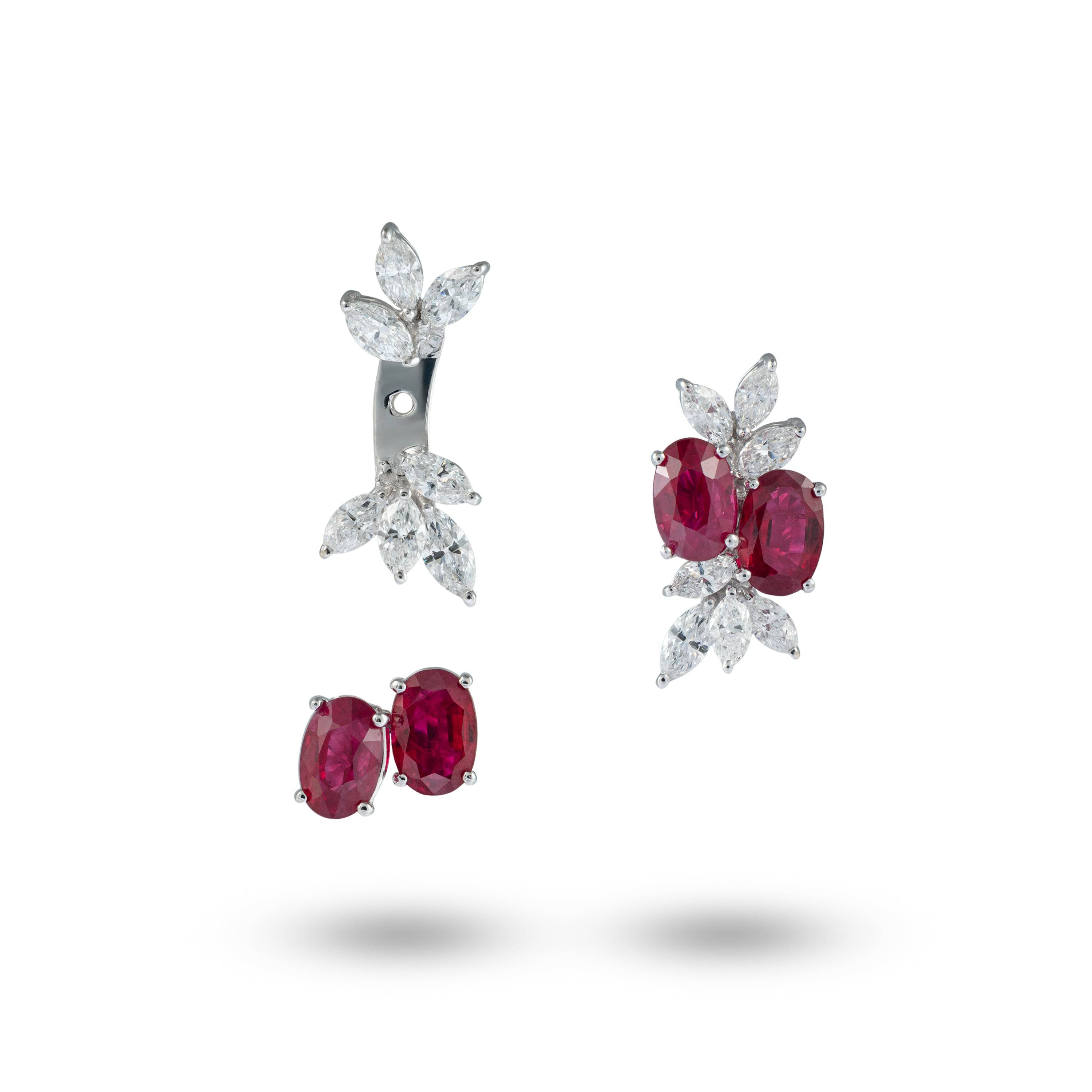 Transformational Ruby & Diamond Earrings | K.S. Sze & Sons