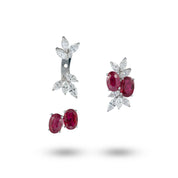 Transformational Ruby & Diamond Earrings