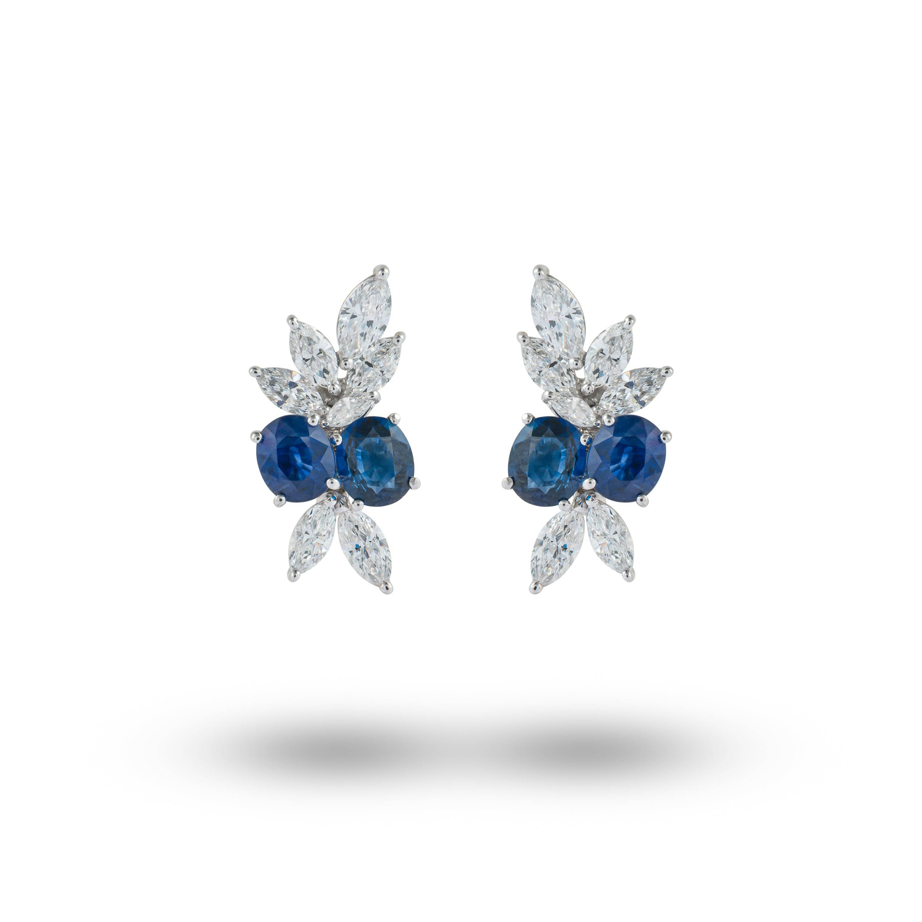 Transformational Sapphire & Diamond Earrings - K.S. Sze & Sons