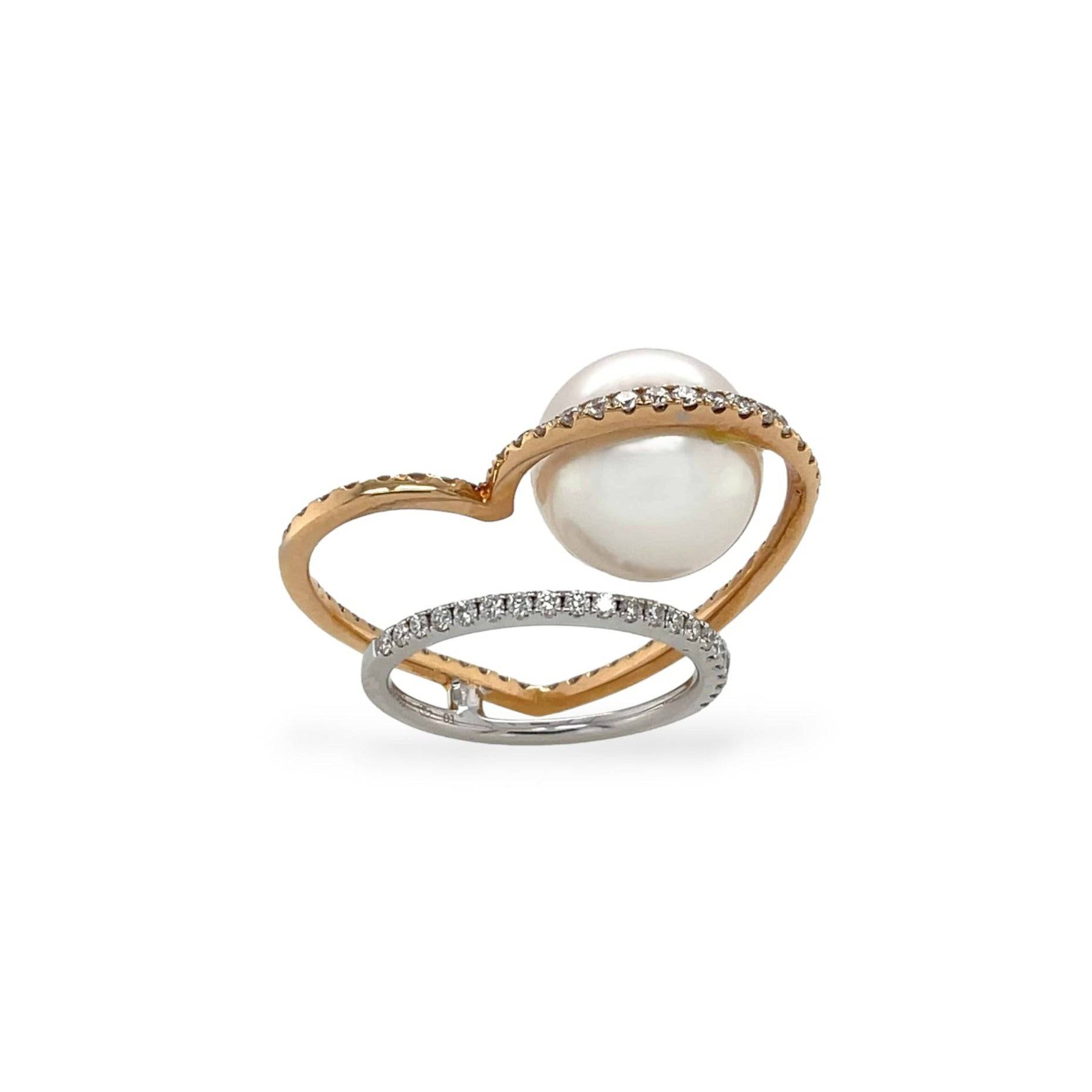 Transformational South Sea Pearl & Diamond Ring/Pendant