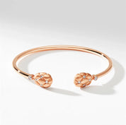 FABERGE Brushed Open Set Bracelet - K.S. Sze & Sons