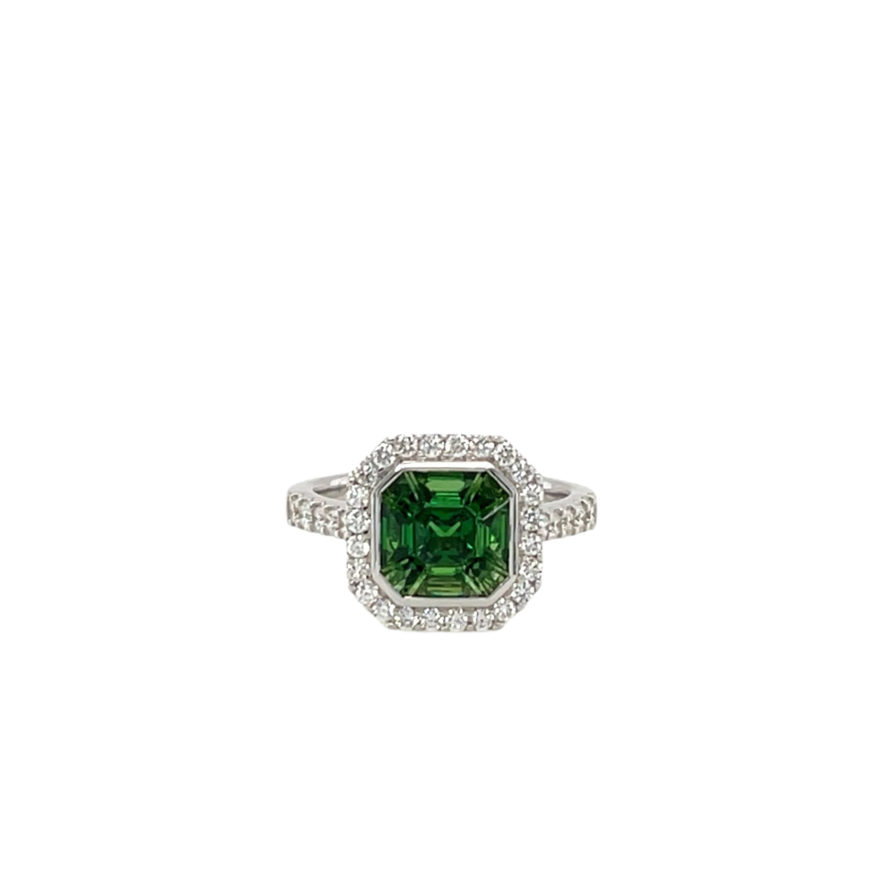 Tsavorite & Diamond Ring - K.S. Sze & Sons