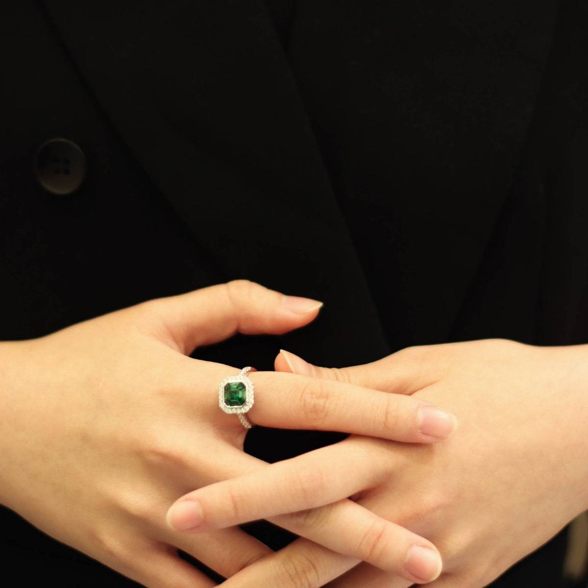 Tsavorite & Diamond Ring - K.S. Sze & Sons