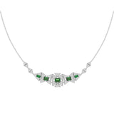 Tsavorite & Diamonds Necklace