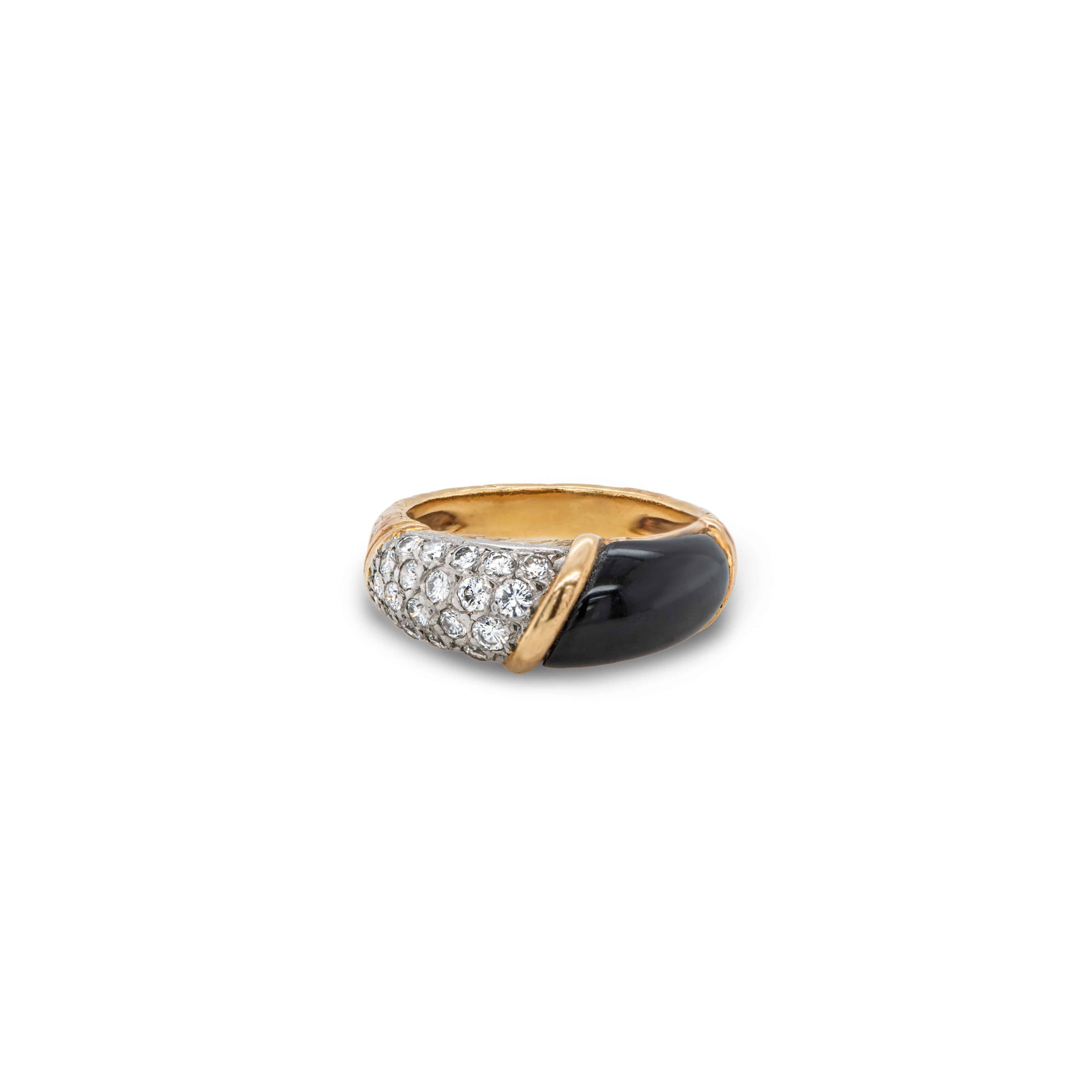 Van Cleef & Arpels Onyx & Diamond Ring - K.S. Sze & Sons