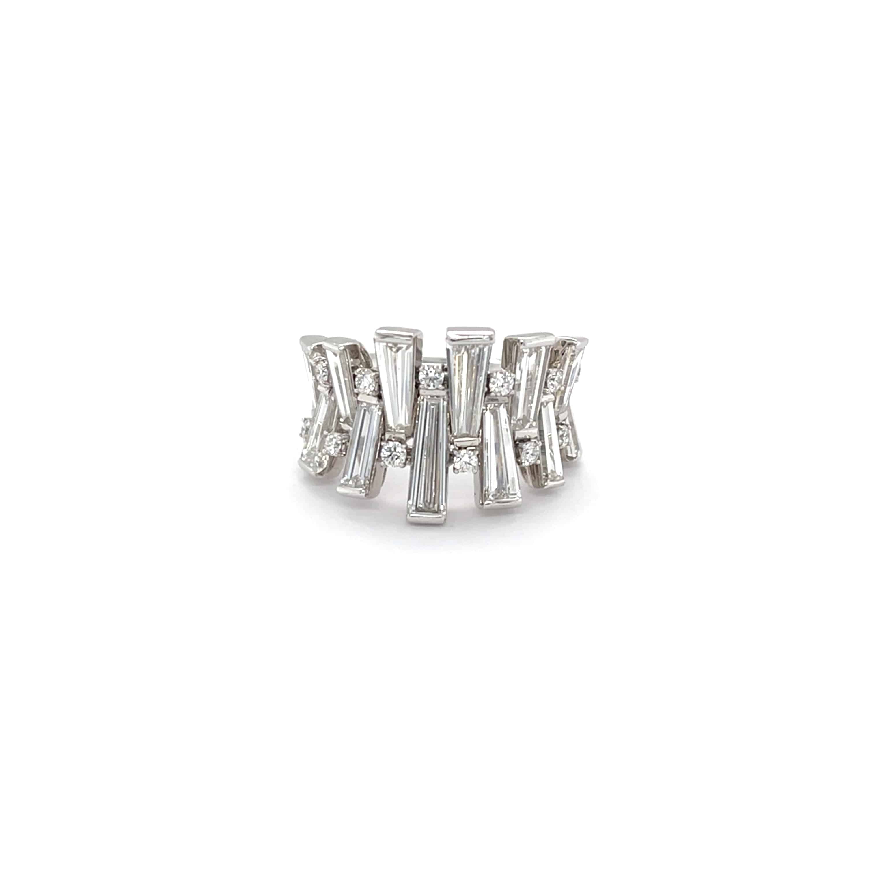 White Cocktail Diamond Ring - K.S. Sze & Sons